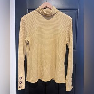 Tahari mustard yellow turtleneck size large